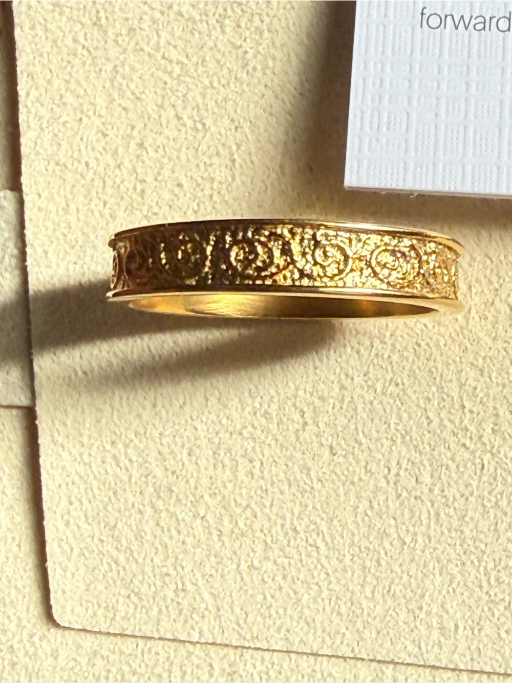 Nominal Vintage Royalty Ring Gold With Velvet Pouch (NWT) - Picture 6 of 11